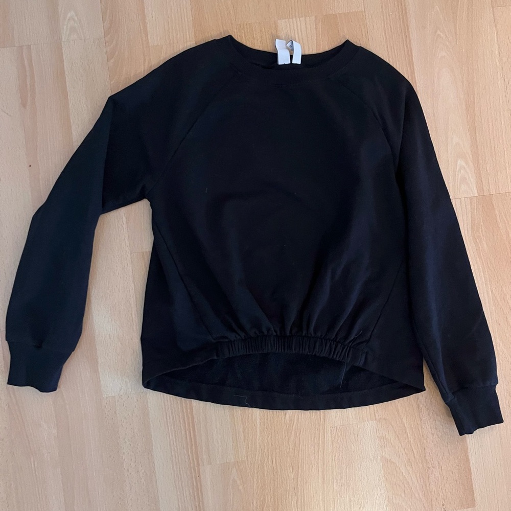 Zella Black Crew Neck Top